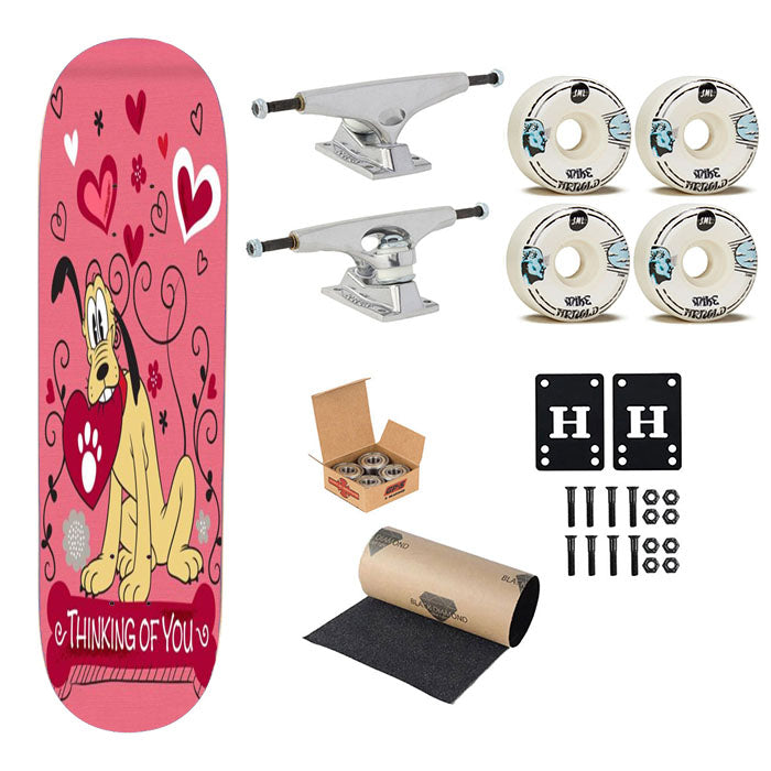 Valentine Pluto Skateboard Complete Board 8.0" X 31.75"