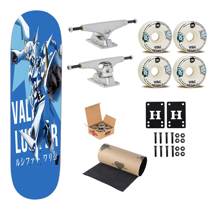 Vali Lucifer High School Dxd White Dragon Gundam Anime Skateboard Complete Board 8.0" X 31.75"