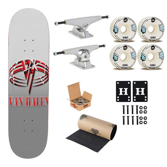 Van Halen Design Logo Skateboard Complete Board 8.0" X 31.75"