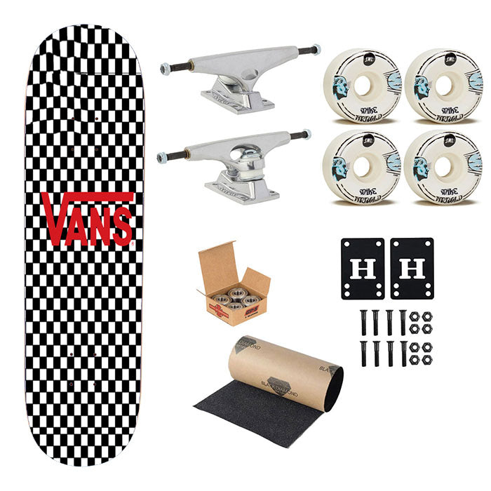Vans Checkered Pattern Skateboard Complete Board 8.0" X 31.75"