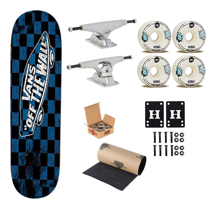 Vans Off The Wall Skate Shoes Skateboard Complete Board 8.0" X 31.75"