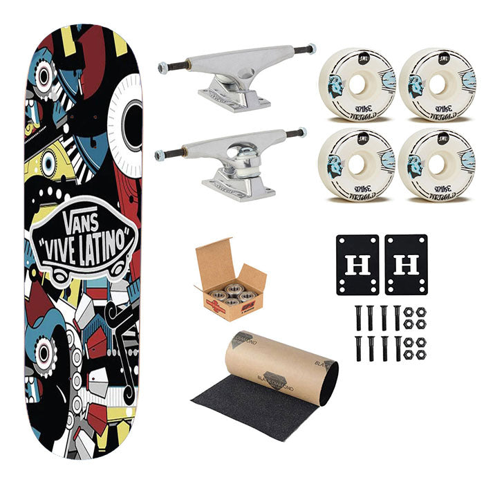 Vans Off The Wall Vive Skateboard Complete Board 8.0" X 31.75"