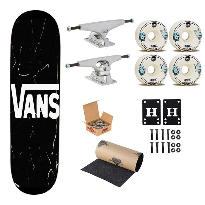 Vans Off The Wall Wallpaper Skateboard Complete Board 8.0" X 31.75"