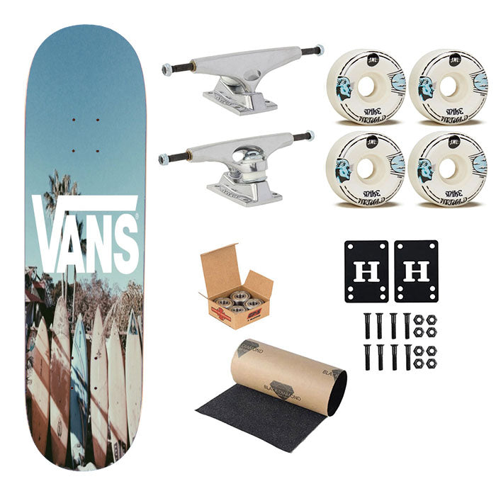 Vans Surfing Beach Skateboard Complete Board 8.0" X 31.75"
