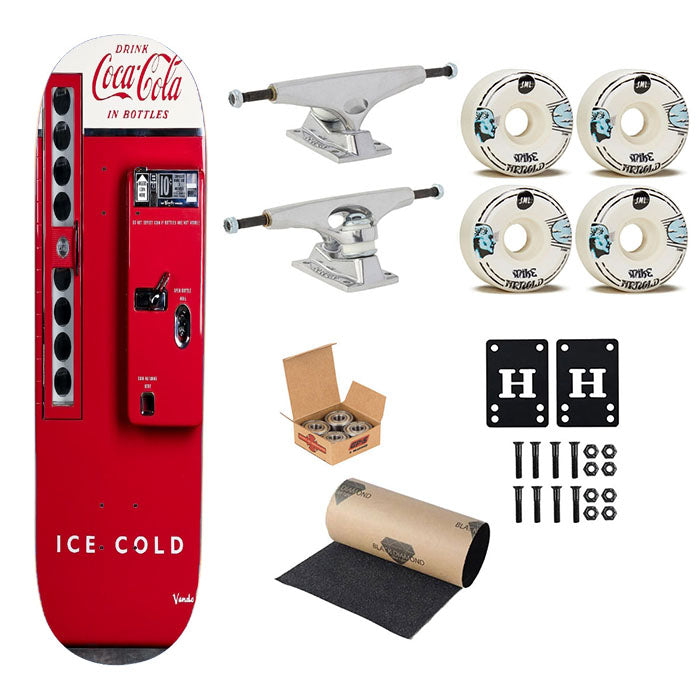 Vending Machine Vintage Coca Cola Drink Ice Cold Skateboard Complete Board 8.0" X 31.75"