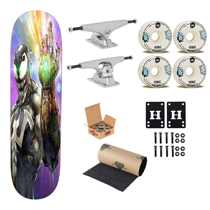 Venom Hand Thanos Infinity War Gauntlet Skateboard Complete Board 8.0" X 31.75"