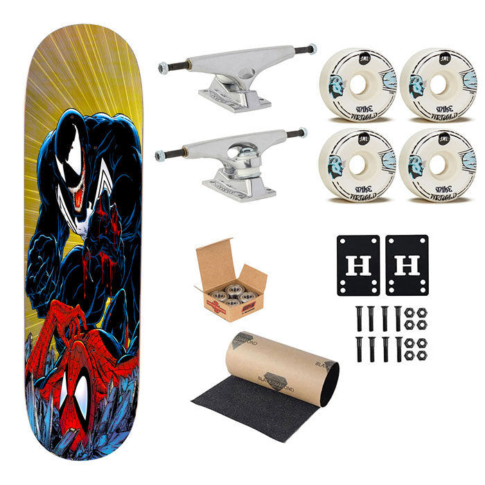 Venom Kills Spider Man Skateboard Complete Board 8.0" X 31.75"