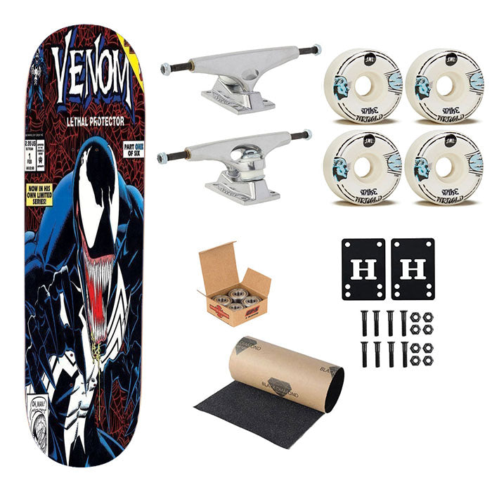 Venom Lethal Protector Skateboard Complete Board 8.0" X 31.75"