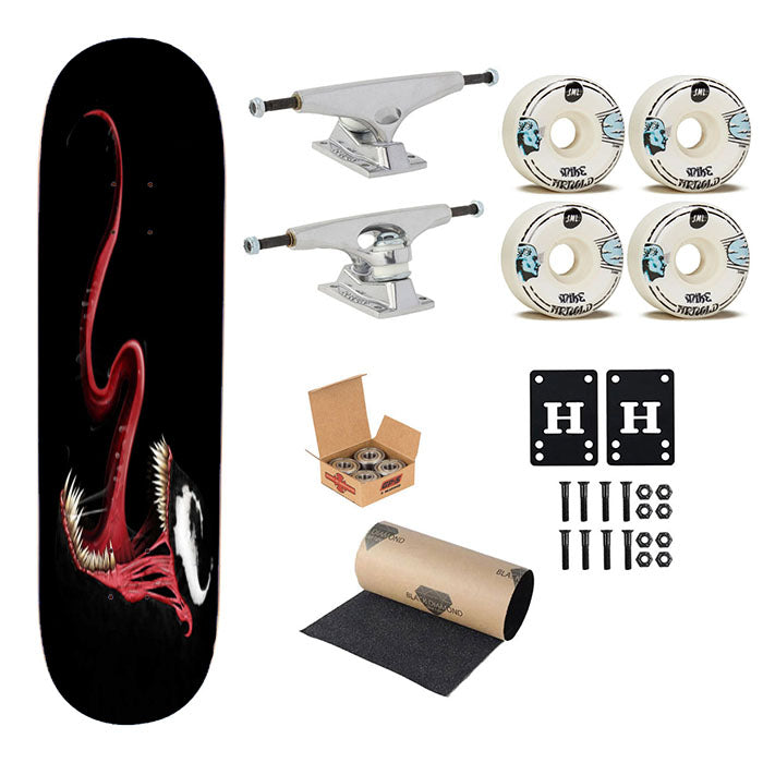 Venom Mouth Skateboard Complete Board 8.0" X 31.75"
