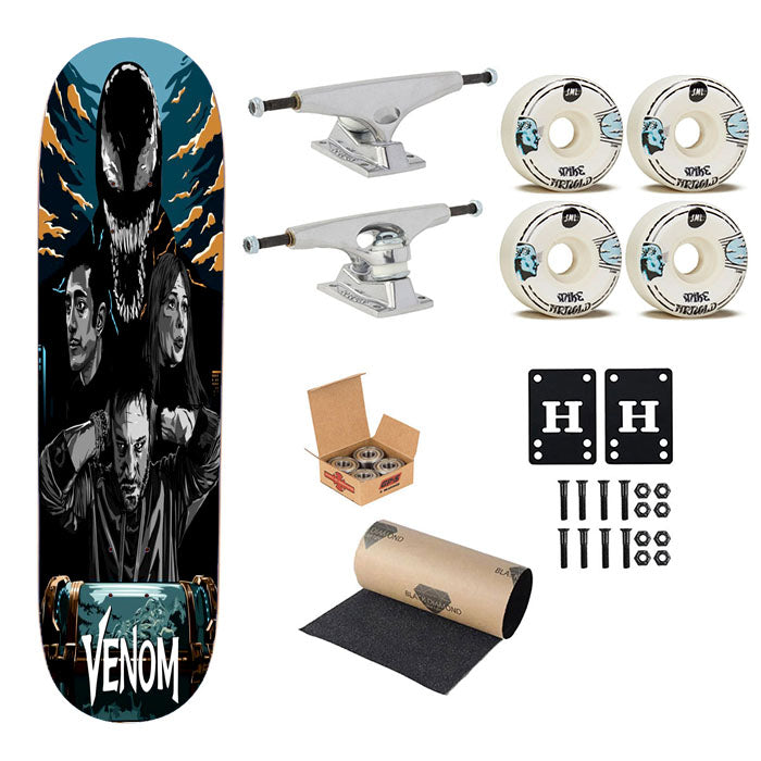 Venom Poster Art Skateboard Complete Board 8.0" X 31.75"