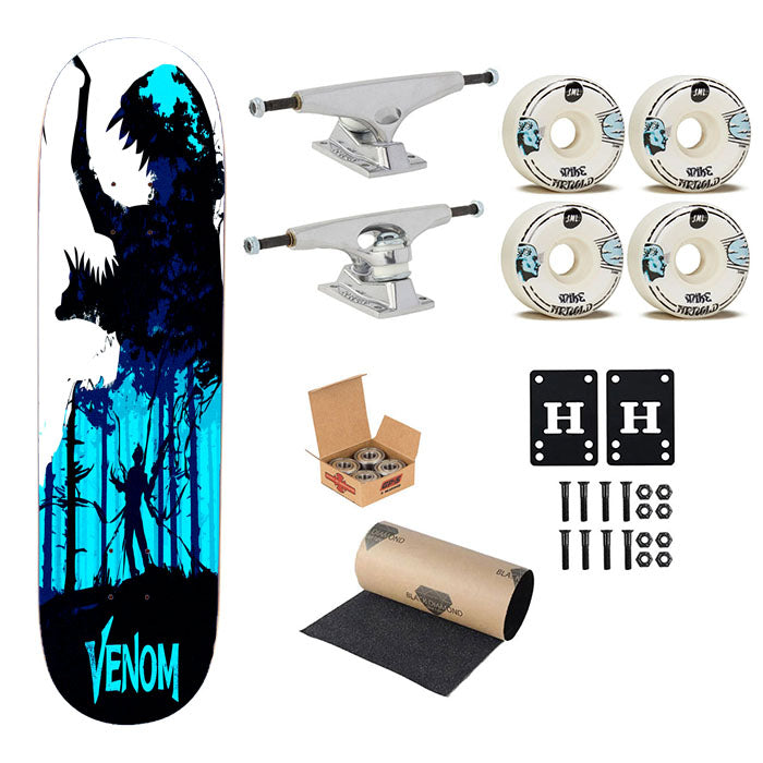 Venom Poster Siluet Skateboard Complete Board 8.0" X 31.75"