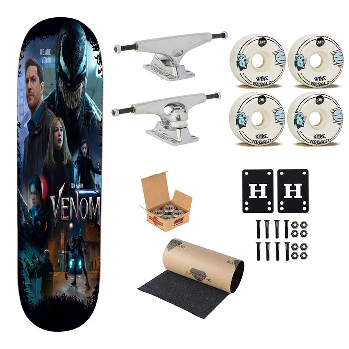 Venom Poster Tom Hardy Skateboard Complete Board 8.0" X 31.75"