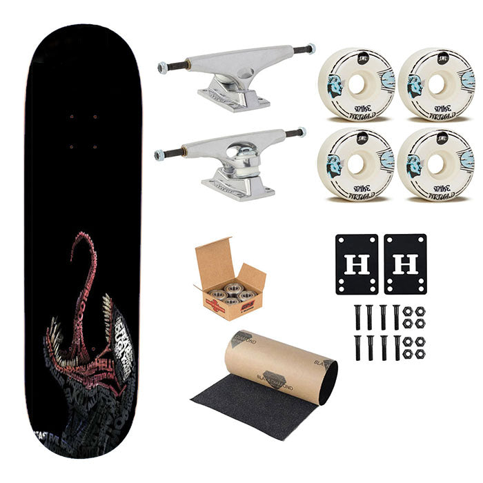 Venom Quotes Typhography Skateboard Complete Board 8.0" X 31.75"