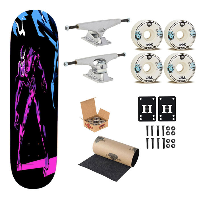 Venom Retro Artwork Skateboard Complete Board 8.0" X 31.75"