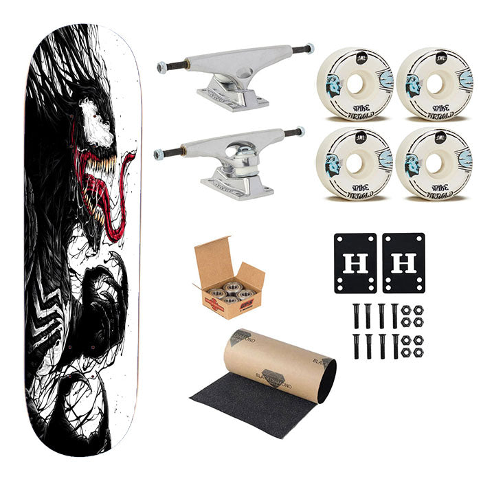 Venom Spiderman Skateboard Complete Board 8.0" X 31.75"