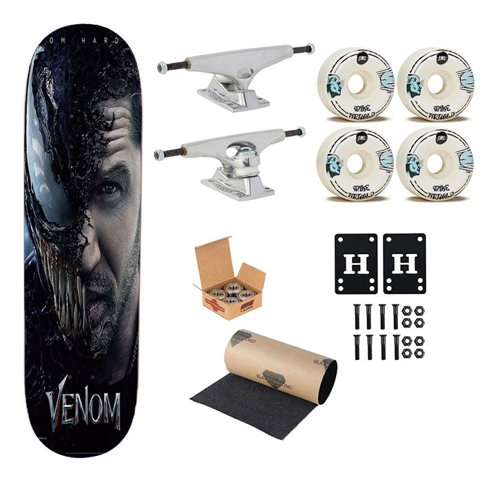 Venom Spiderman Movie Poster Skateboard Complete Board 8.0" X 31.75"