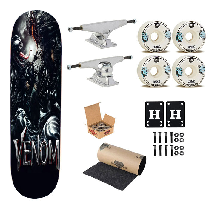 Venom Vs Carnage Skateboard Complete Board 8.0" X 31.75"