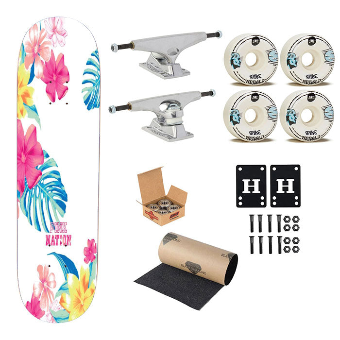 Vera Bradley Rose Skateboard Complete Board 8.0" X 31.75"