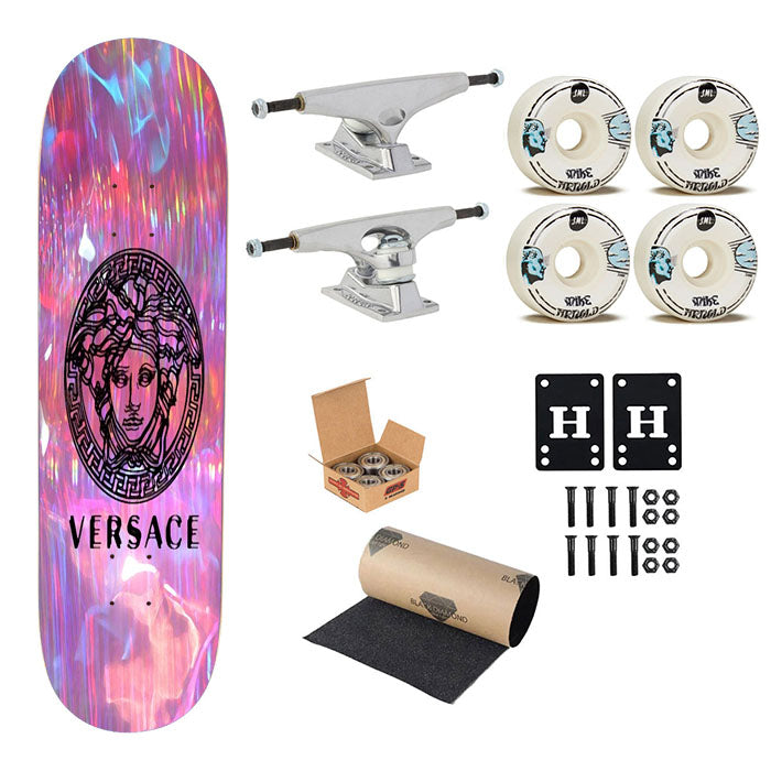 Versace Colorful Brush Skateboard Complete Board 8.0" X 31.75"