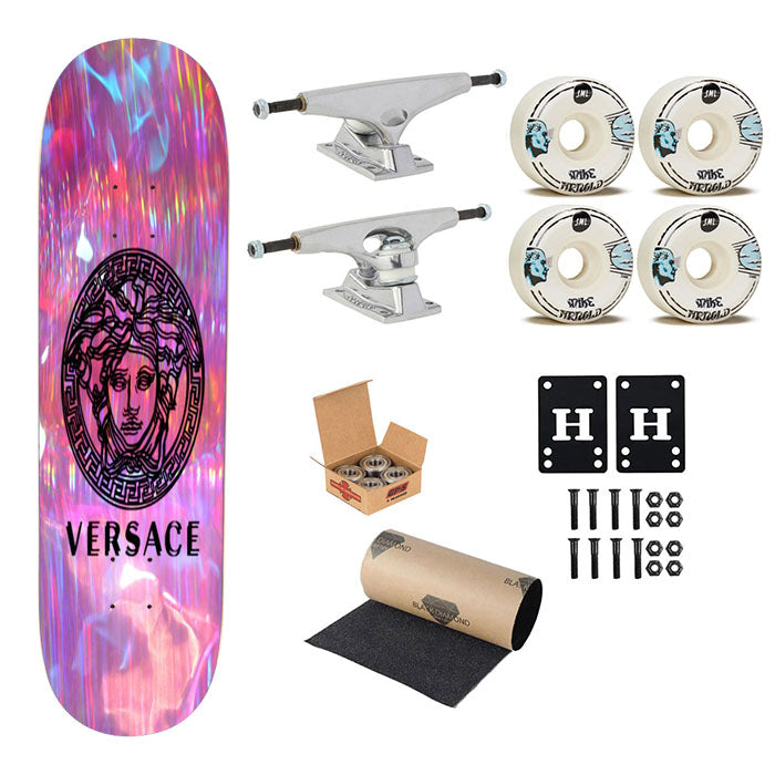 Versace Hologram Skateboard Complete Board 8.0" X 31.75"