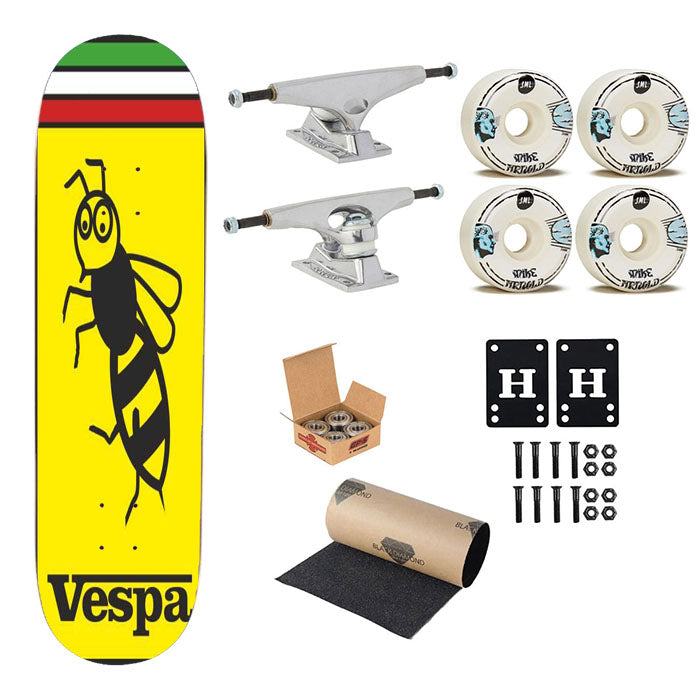 Vespa Skateboard Complete Board 8.0" X 31.75"