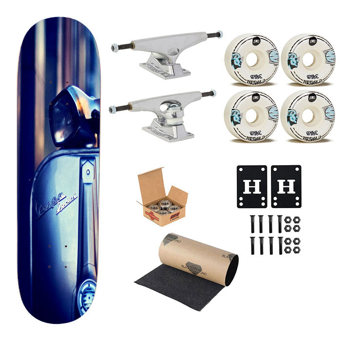 Vespa Scooter Skateboard Complete Board 8.0" X 31.75"