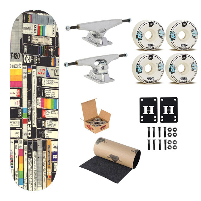 Vhs Drawing Skateboard Complete Board 8.0" X 31.75"