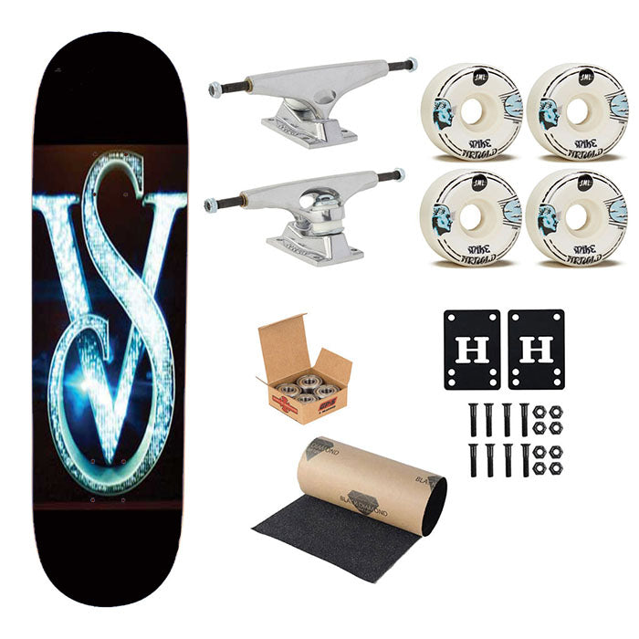 Victorias Secret Logo Flashy Skateboard Complete Board 8.0" X 31.75"