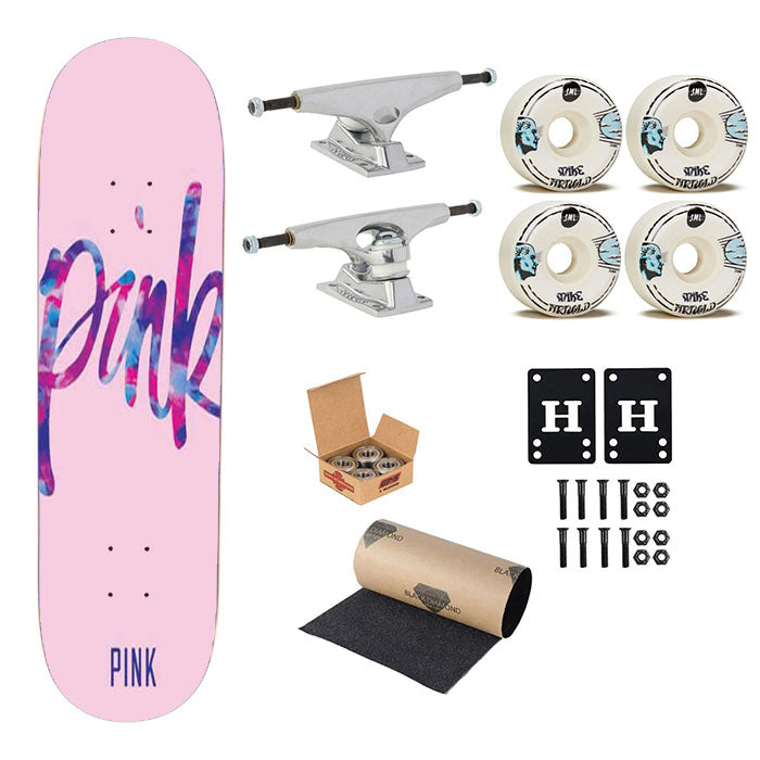 Victorias Secret Pink Pink Pink Skateboard Complete Board 8.0" X 31.75"