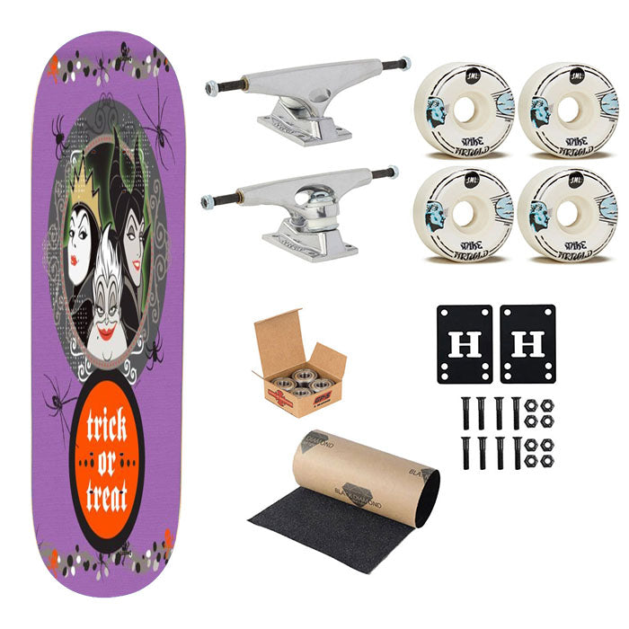 Villain Trick Or Treat Skateboard Complete Board 8.0" X 31.75"