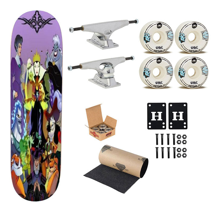 Villains Ursula Disney Skateboard Complete Board 8.0" X 31.75"