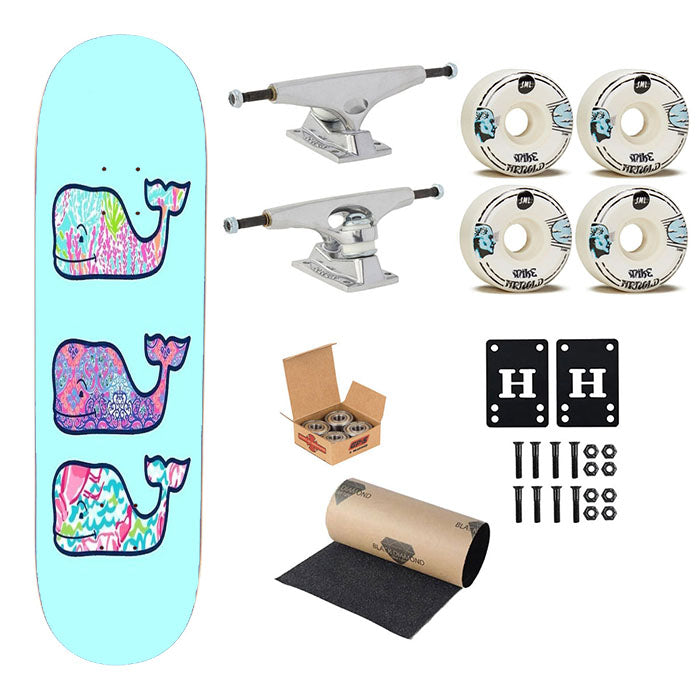 Vineyard Vines Lilly Pulitzer Skateboard Complete Board 8.0" X 31.75"