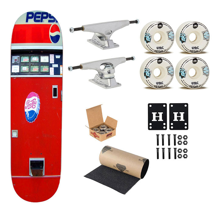 Vintage Pepsi Cola Vending Machine Skateboard Complete Board 8.0" X 31.75"