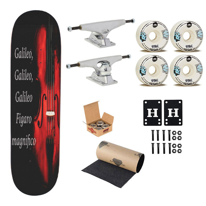 Violin Skateboard Complete Board 8.0" X 31.75"
