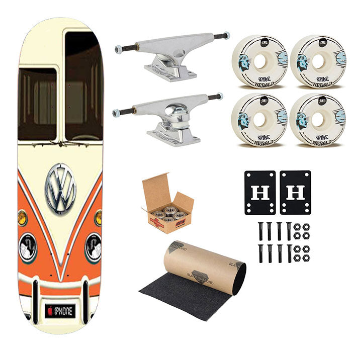 Volkswagon Designs Skateboard Complete Board 8.0" X 31.75"