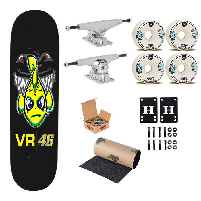 Vr 46 Black Shark Wallpaper Skateboard Complete Board 8.0" X 31.75"