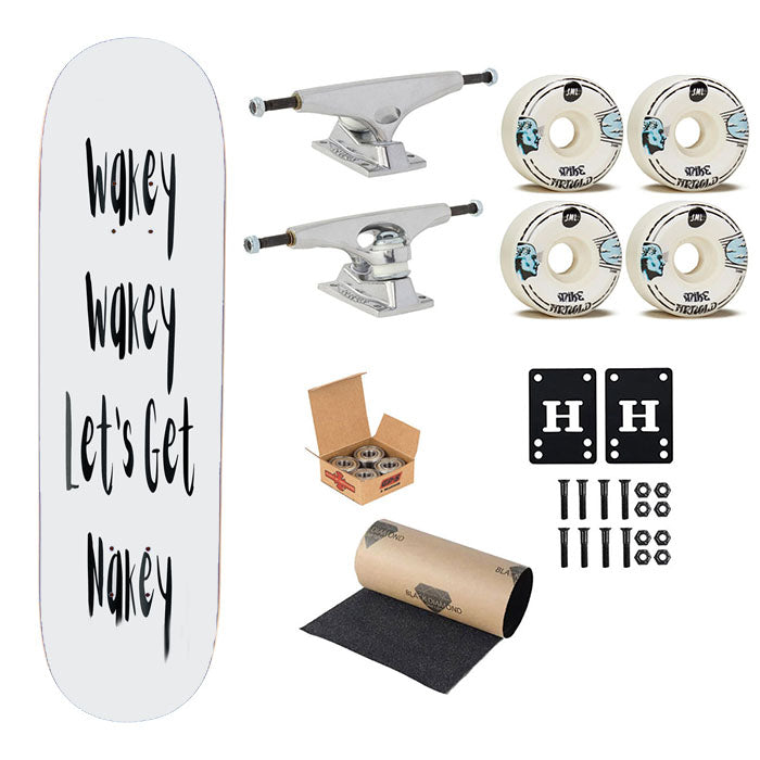 Wakey Let'S Get Nakey Skateboard Complete Board 8.0" X 31.75"