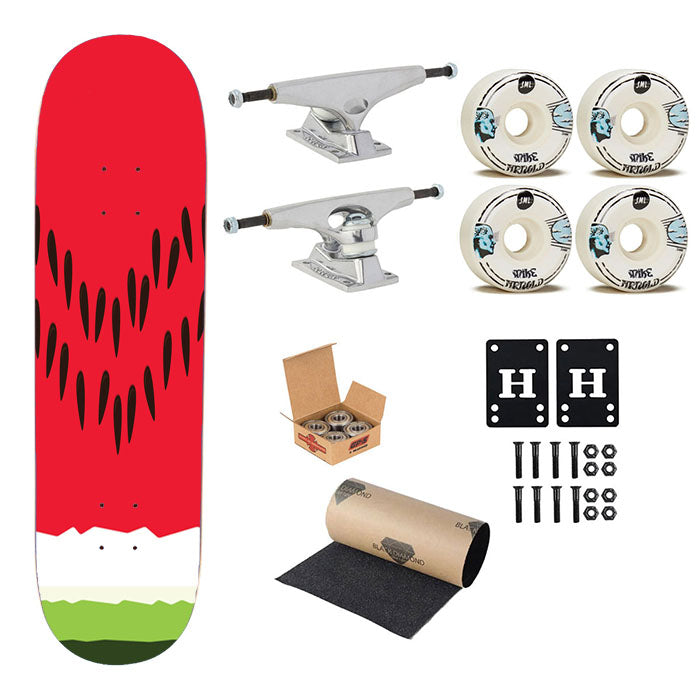 Watermelon Skin Pattern Skateboard Complete Board 8.0" X 31.75"