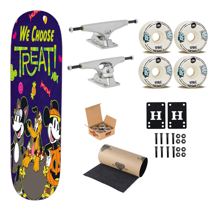 We Choose Halloween Treats Skateboard Complete Board 8.0" X 31.75"