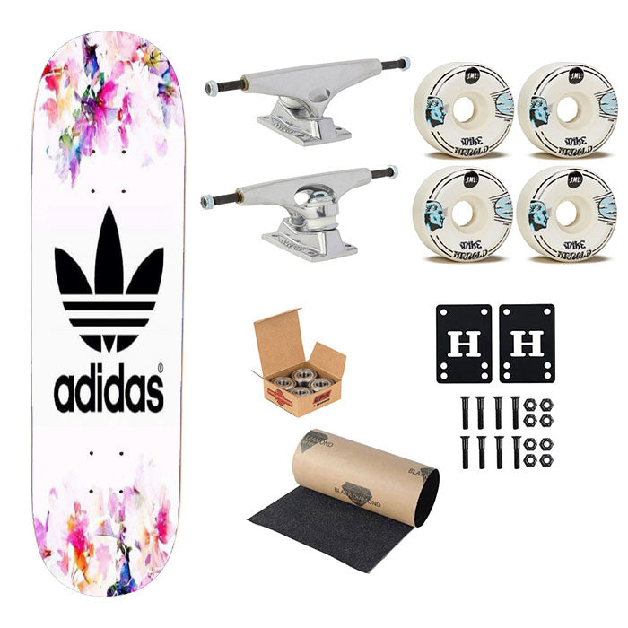 We Heart It Adidas Skateboard Complete Board 8.0" X 31.75"