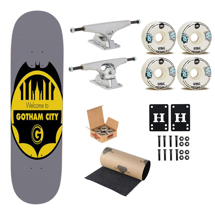 Welcome Gotham Skateboard Complete Board 8.0" X 31.75"