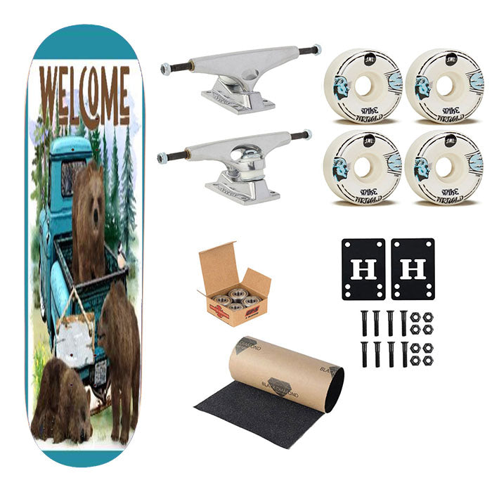Welcome Truck Three Bears Skateboard Complete Board 8.0" X 31.75"