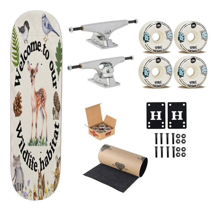 Wildlife Habitat Skateboard Complete Board 8.0" X 31.75"