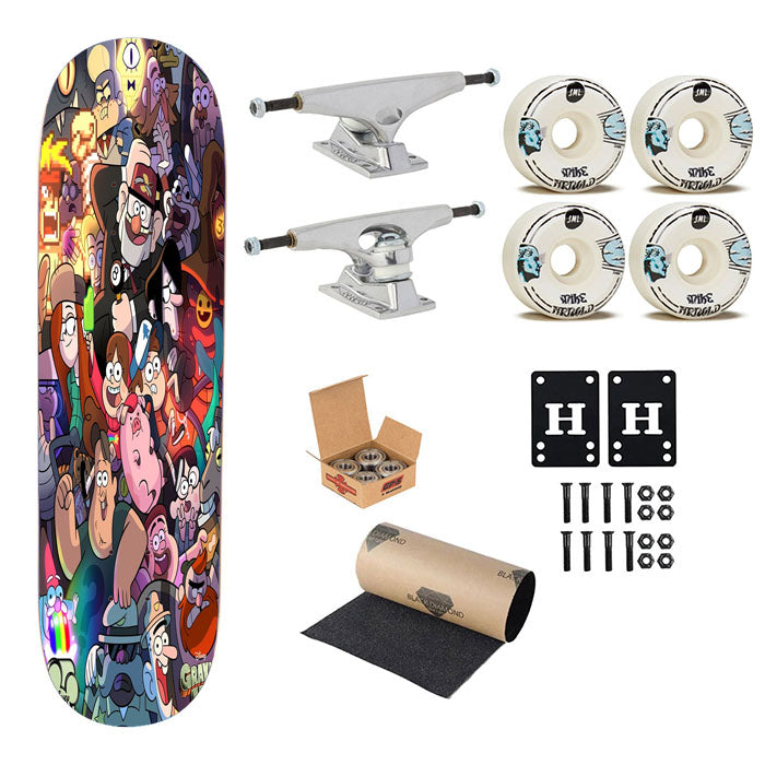 Willkommen In Gravity Falls Skateboard Complete Board 8.0" X 31.75"