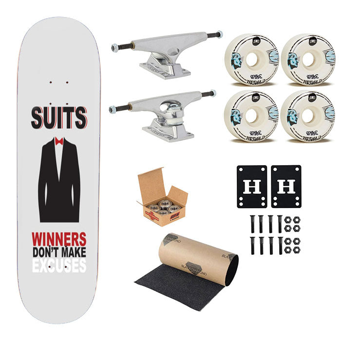 Winners Don'T Make Excuses Skateboard Complete Board 8.0" X 31.75"