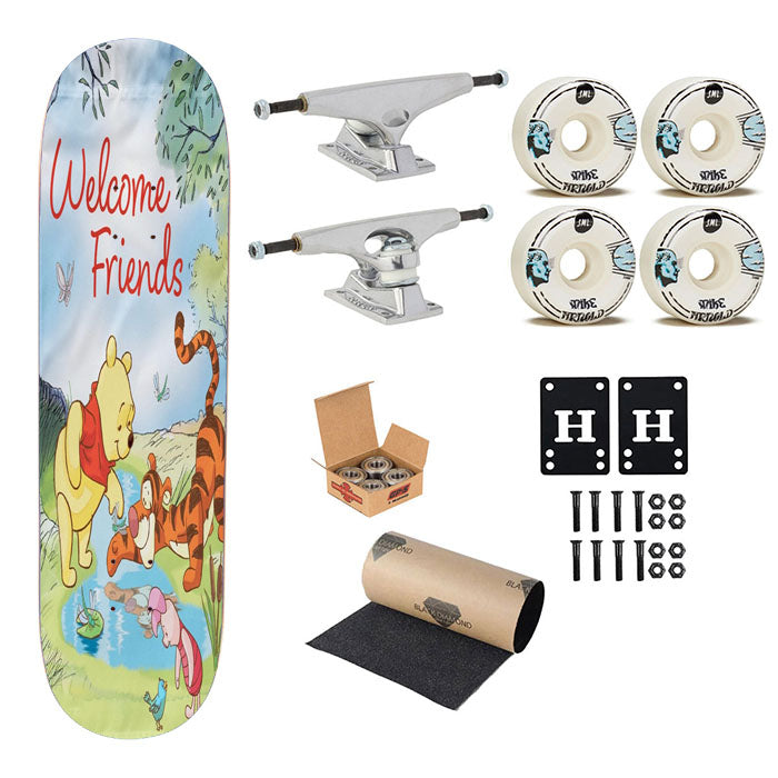 Winnie The Pooh And Friends Summer Skateboard Complete Board 8.0" X 31.75"