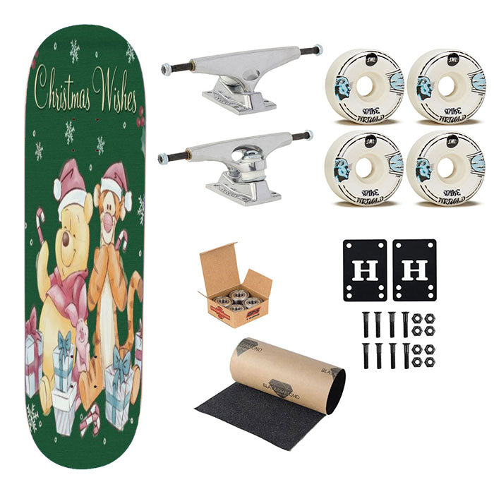 Winnie The Pooh Christmas Wishes Skateboard Complete Board 8.0" X 31.75"