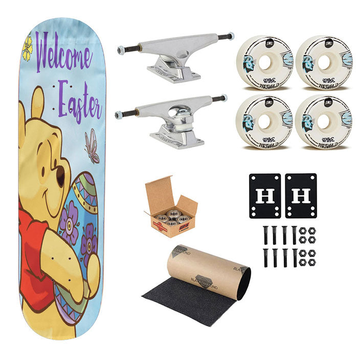 Winnie The Pooh Easter Skateboard Complete Board 8.0" X 31.75"