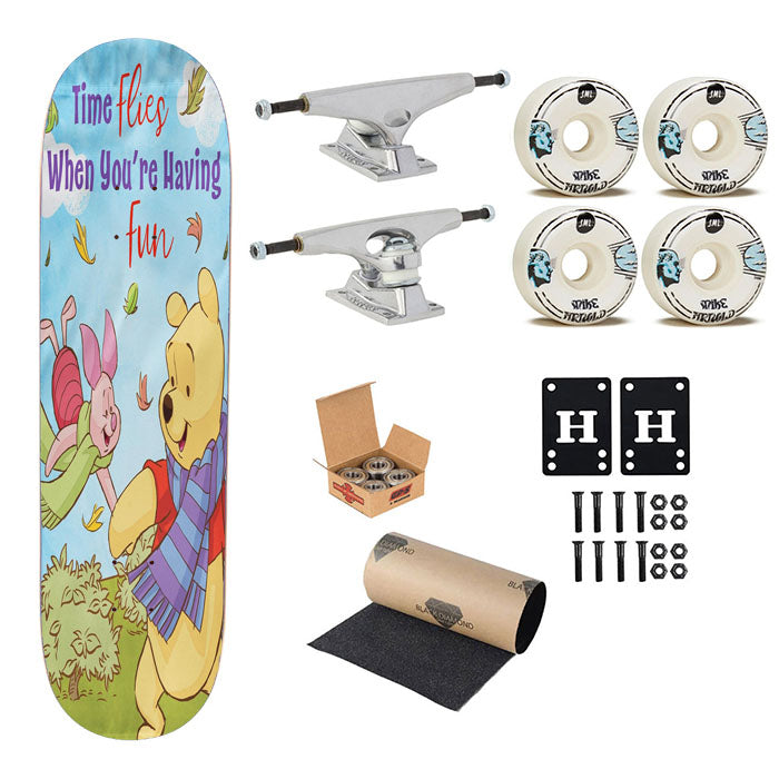 Winnie The Pooh Piglet Fall Skateboard Complete Board 8.0" X 31.75"