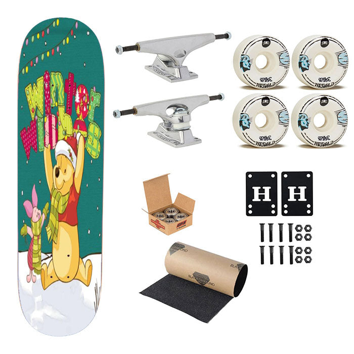 Winnie The Pooh Winter Wishes Skateboard Complete Board 8.0" X 31.75"